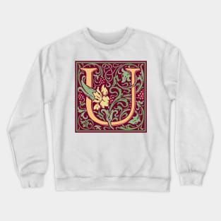 William Morris Vintage Letter U Crewneck Sweatshirt